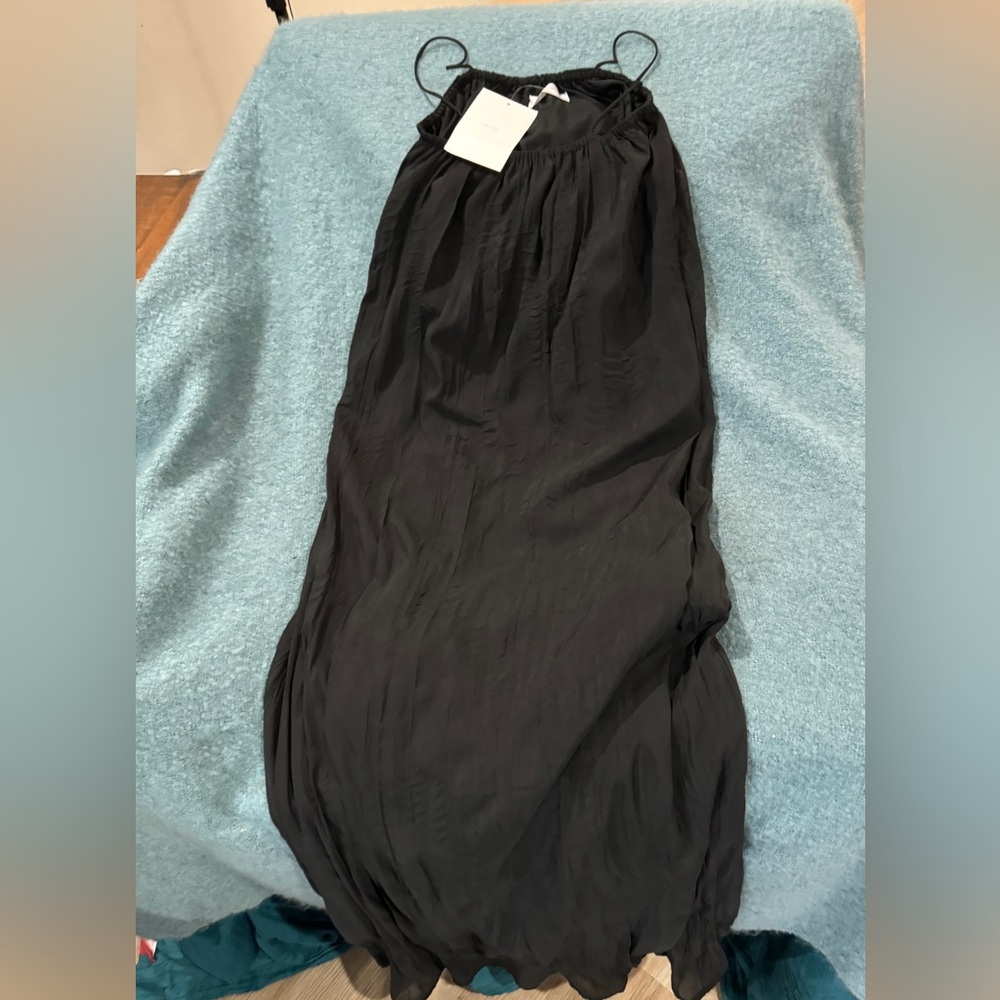 New with Tag, NWT OAK + FORT Long Black Maxi Dress - Size S